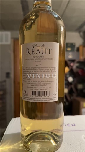 Bordeaux Réaut Blanc de Réaut 2019