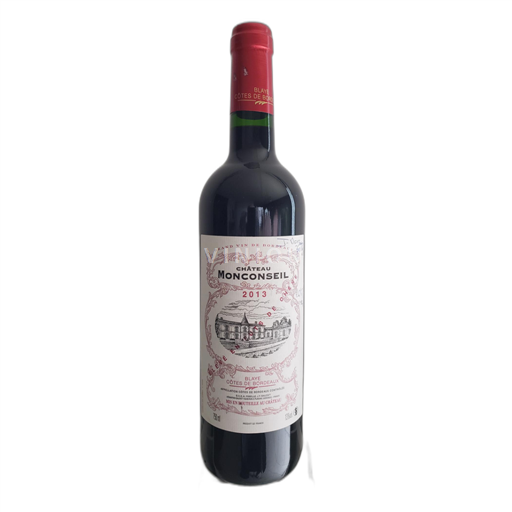 Bordéus Blaye-Côtes-de-Bordéus Château Monconseil 2013