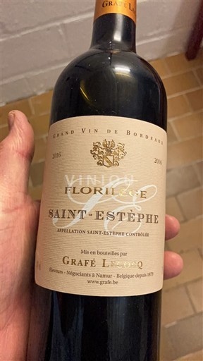 Burdeos Saint-Estèphe Grafe Lecocq Florilège 2016