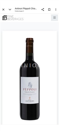 Tuscany Chianti Classico Antinori Pèppoli 2023