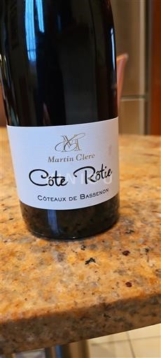 Vallée du Rhône Côte-rôtie Martin Clere Côteaux de Bassenon 2023