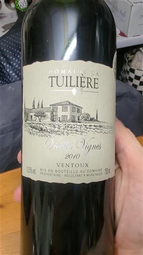 Valle del Ródano Ventoux Domaine La Tuilière Vieilles Vignes 2010