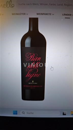 Toscana Brunello di Montalcino Antinori Pian delle Vigne 2019