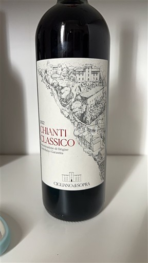 Vinos Rouge sec Cigliano di Sopra 2022 Italia Toscana Chianti Classico DOCG