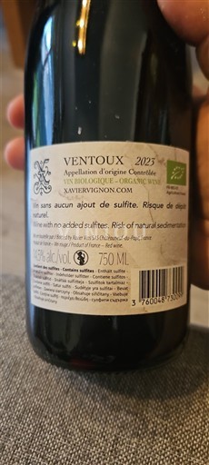 Valle del Rodano Ventoux Xavier Vignon 2023