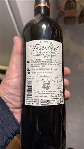 Sydvestfrankrig Côtes-du-marmandais Château Terrebert 2016