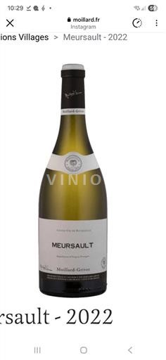 Burgundi Meursault Maillard-Grivot 2022