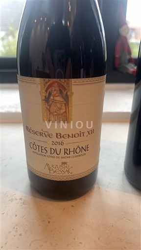 Rhône-dalen Côtes-du-Rhône Auguste Bessac Réserve Benoit XII 2016