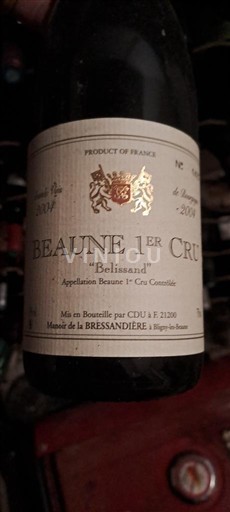 Bourgogne Ikke specificeret Premier Cru Manoir de la Bressandière Belissand 2004