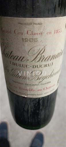 Bordeaux Saint-Julien Grand Cru Château Branaire (Duluc-Ducru) 1985