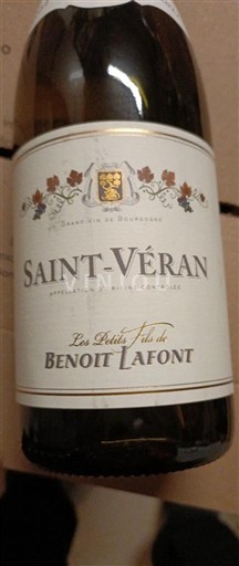 Burgund Saint-Véran Benoit Lafont Les Petits Fût Ohne Jahrgang