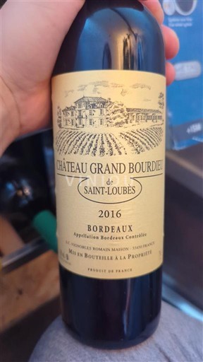 Bordeaux Château Grand Bourdieu de Saint-Loubès 2016
