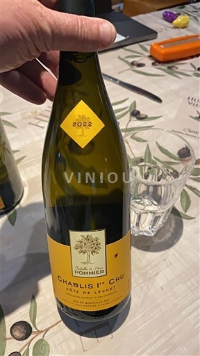 Burgund Chablis Premier Cru Domaine Pommier Côte de Léchet 2022