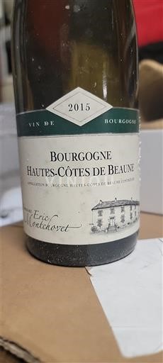 Burgundi Beaunen Ylämaat Domaine Eric Montchovet 2015