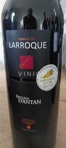 Sudoeste Gaillac Domaine Larroque Privilège d'Antan 2020