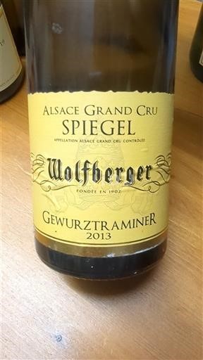 Alsazia Non specificato Grand Cru Wolfberger Spiegel 2013