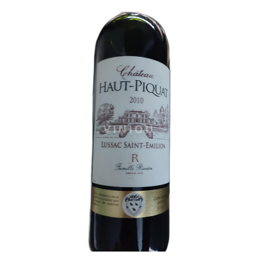 Bordeaux Lussac-saint-émilion Château Haut-Piquat 2010