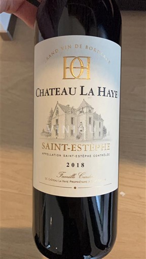Burdeos Saint-Estèphe Château La Haye 2018