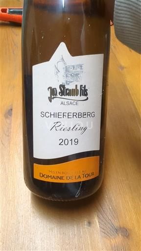 Elsass Jos. Straub Fils Schieferberg Riesling 2019