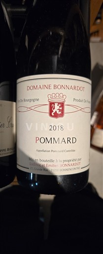 Borgoña Pommard Domaine Bonnardot 2018
