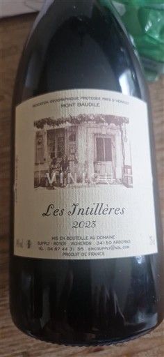 Languedoc and Roussillon Mont Baudile Domaine Supply-Royer Les Intillières 2023