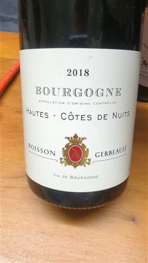 Bourgondië Hautes Côtes de Nuits Boisson-Gerbault 2018