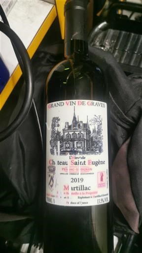 Bordeaux Graves Château Saint Eugène L'Hirondelle 2019