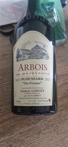 Jura Arbois Frédéric Lornet En Fertant 2022