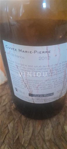 Zuidwest-Frankrijk Niet gespecificeerd Cuvée Marie-Pierre 2012