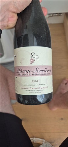 Burgundi Mâcon ja Mâcon-kylät Domaine Ludovic Greffet 2018