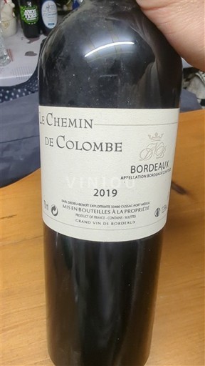 Bordeaux Le Chemin de Colombe 2019