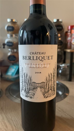 Bordeaux Saint-Émilion Grand Cru Grand Cru Classé Château Berliquet 2018