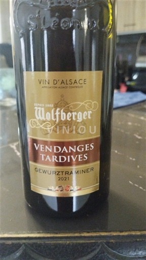 Alsacia Vendanges Tardives Wolfberger Vendanges Tardives Gewurztraminer 2021
