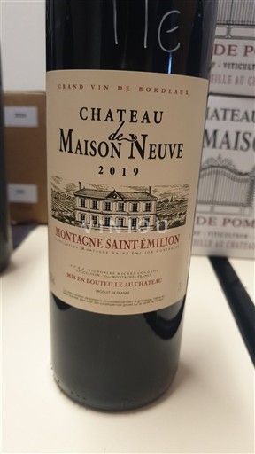 Bordeaux Montagne-Saint-Émilion Château Maison Neuve 2019
