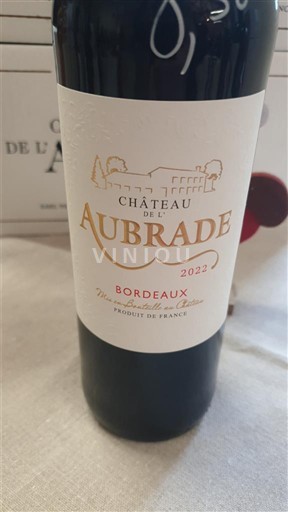 Burdeos Bordeaux Château L'Aubrade 2022