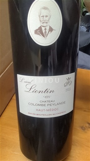 Bordeaux Haut-Médoc Château Colombe Peylande L'aïeul Léontin 2022