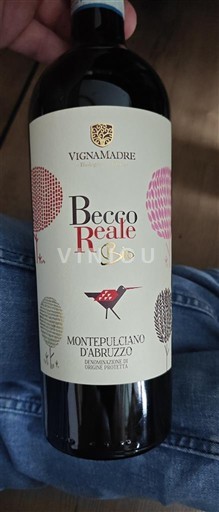 Abruzzo Montepulciano d'Abruzzo Vignamadre Becco Reale Bio 2018