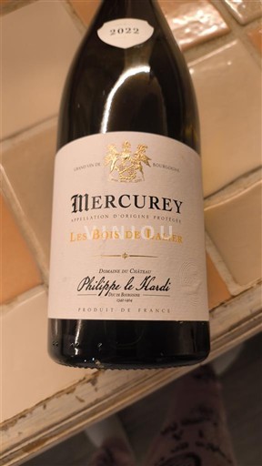 Burgundsko Mercurey Domaine Château Philippe le Hardi Les Bois de Lalier 2022