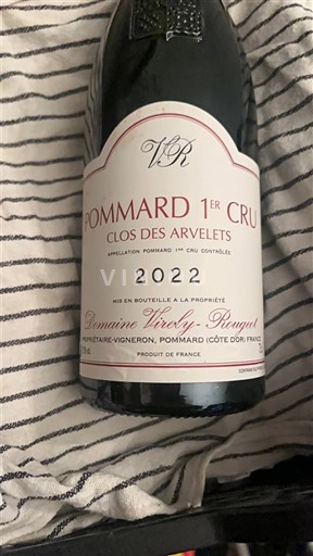 Burgundija Pommard Premier Cru Domaine Virely-Rougeot Clos des Arvelets 2022