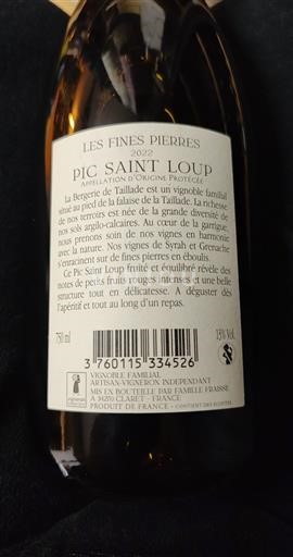 Langvedok Pic-saint-loup La Bergerie de Talliade Les Fines Pierres 2022