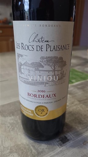 Bordeaux Château Les Rocs de Plaisance 2016