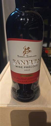 Roussillon Banyuls Terres des Templiers Mise Précoce 2020
