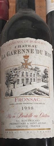 Bordeaux Fronsac Château La Garenne du Roy 1998