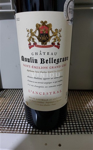 Bordo Сент-Емилион Гранд Кру Grand Cru Château Moulin Bellegrave L'Ancestral Non Millésimé