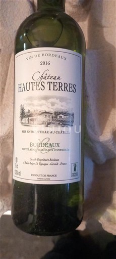 Bordeaux Château Hautes Terres 2016
