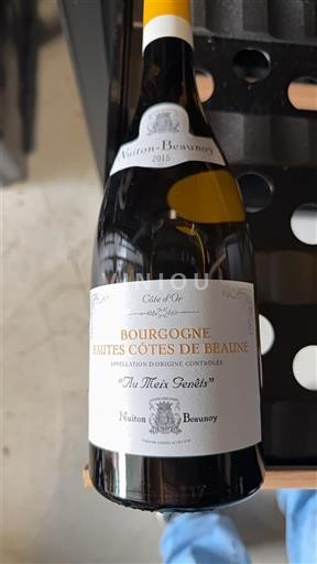 Burgundi Beaunen Ylämaat Nuiton-Beaunoy Au Vieux Genêts 2015