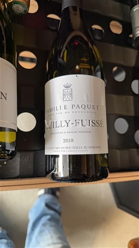 Burgundi Pouilly-fuissé Famille Paquet 2018