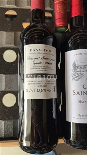 Languedoc a Roussillon Pays d'Oc Cabernet Sauvignon Syrah 2019