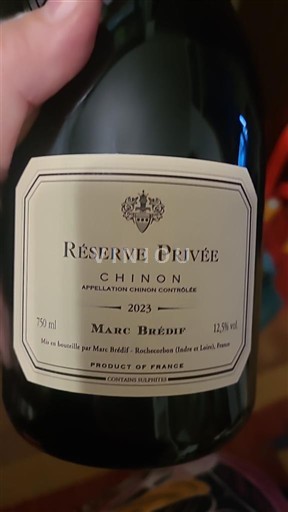 Dolina Loare Chinon Marc Brédif Réserve Privée 2023