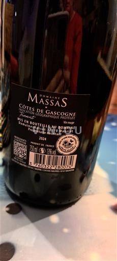 Zuidwest-Frankrijk Côtes de Gascogne Domaine Massas 2024